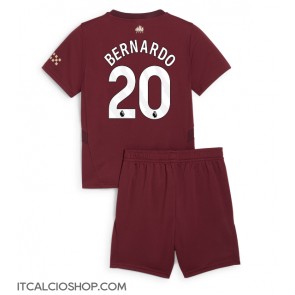 Manchester City Bernardo Silva #20 Terza Maglia Bambino 2024-25 Manica Corta (+ Pantaloni corti)